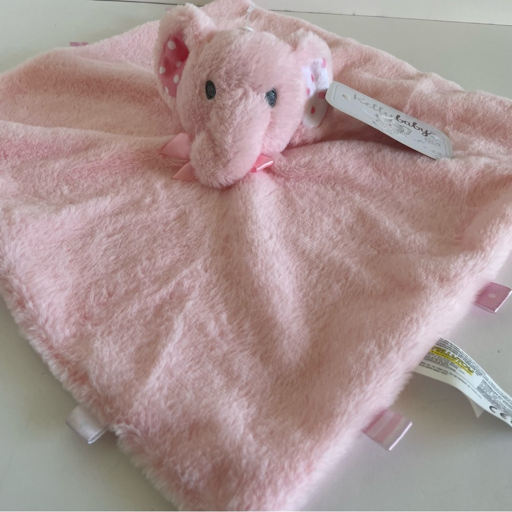 Plush Pink Kelly Baby Security Blanket By Kellytoy